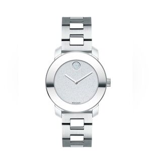 Movado Women's Silver Watch with Minimalist Dial